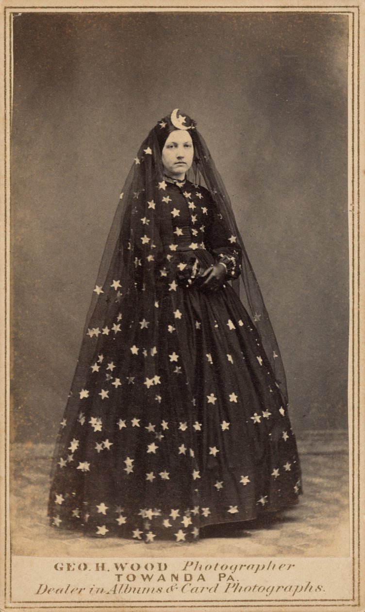 Woman in Costume of Queen of the Night, c. 1860 by George H. Wood
