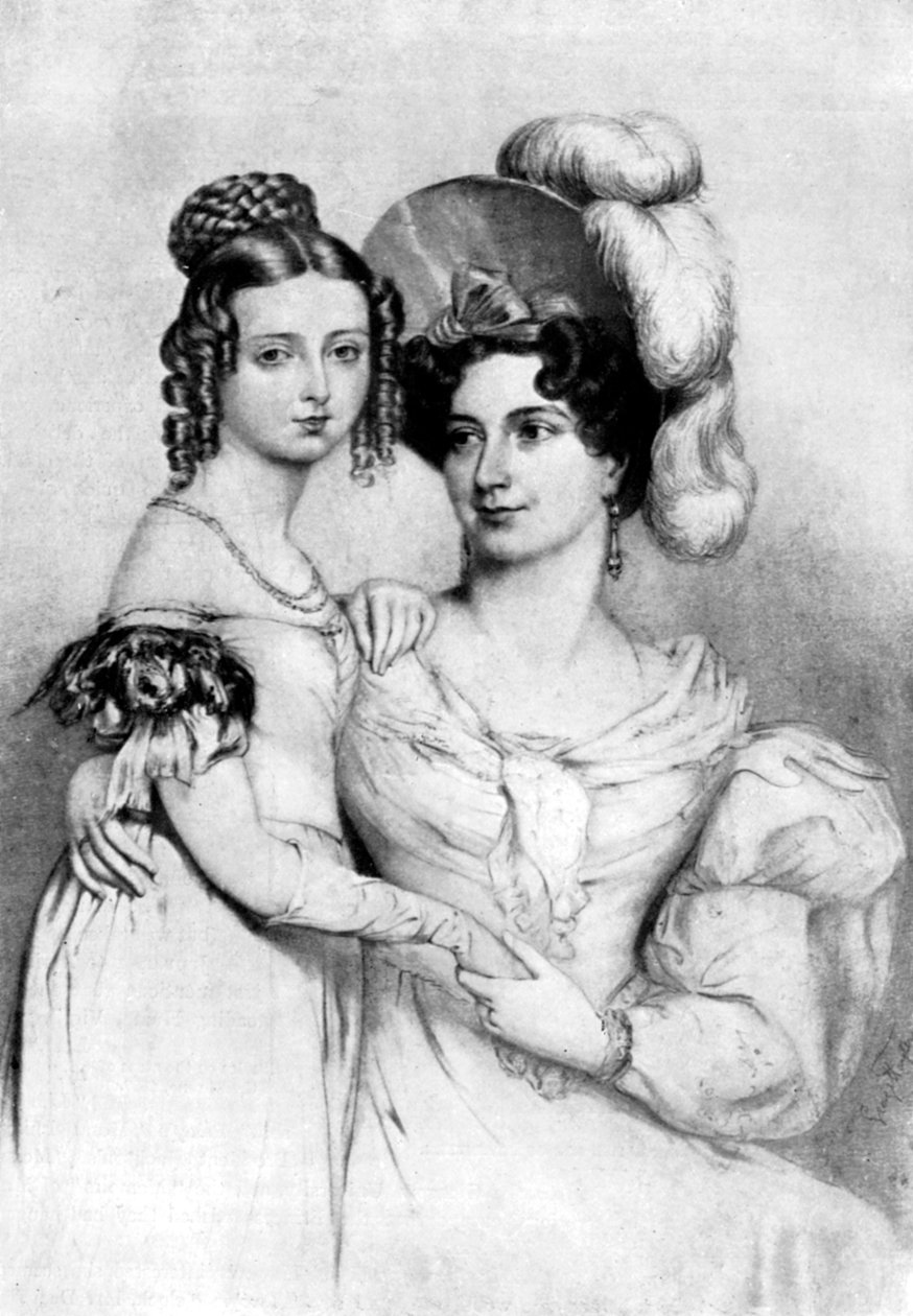 Princess Victoria and Her Mother, 1834 by George Hayter