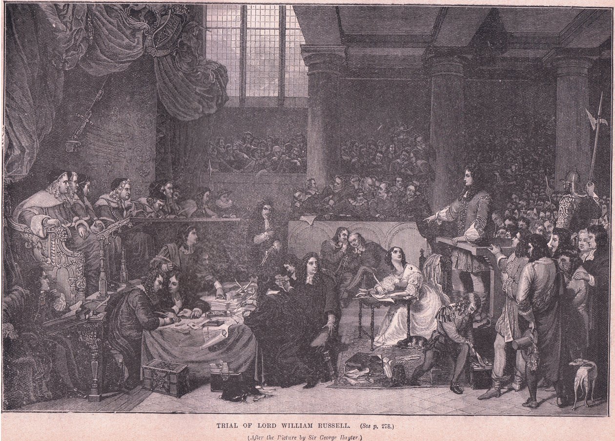 The trial of Lord William Russell by George Hayter
