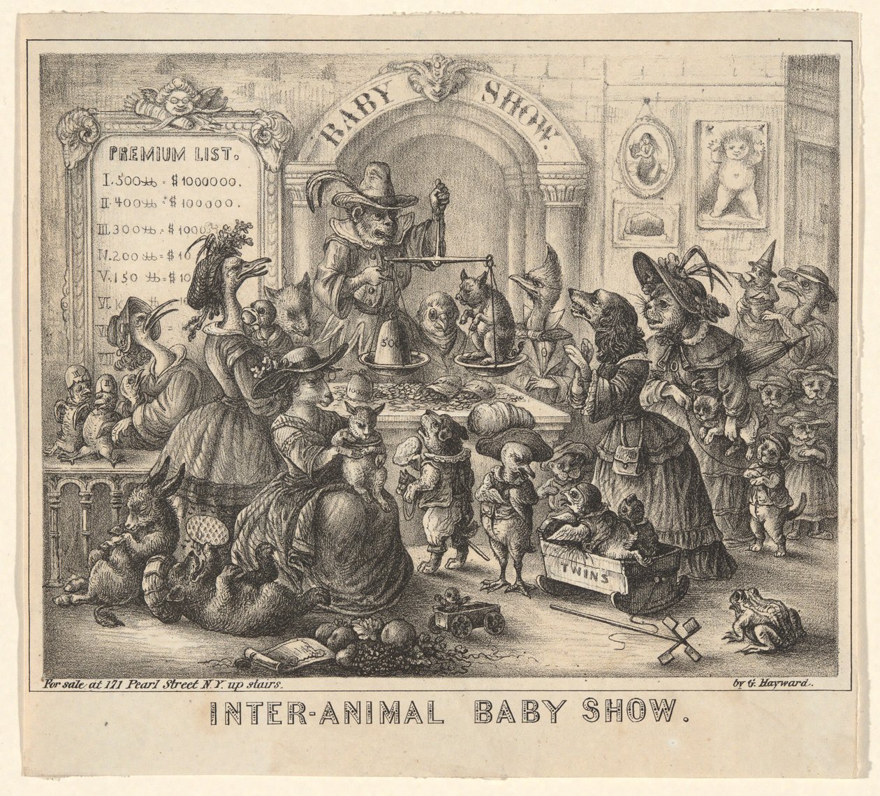 Inter-Animal Baby Show by George Hayward: Fine art print
