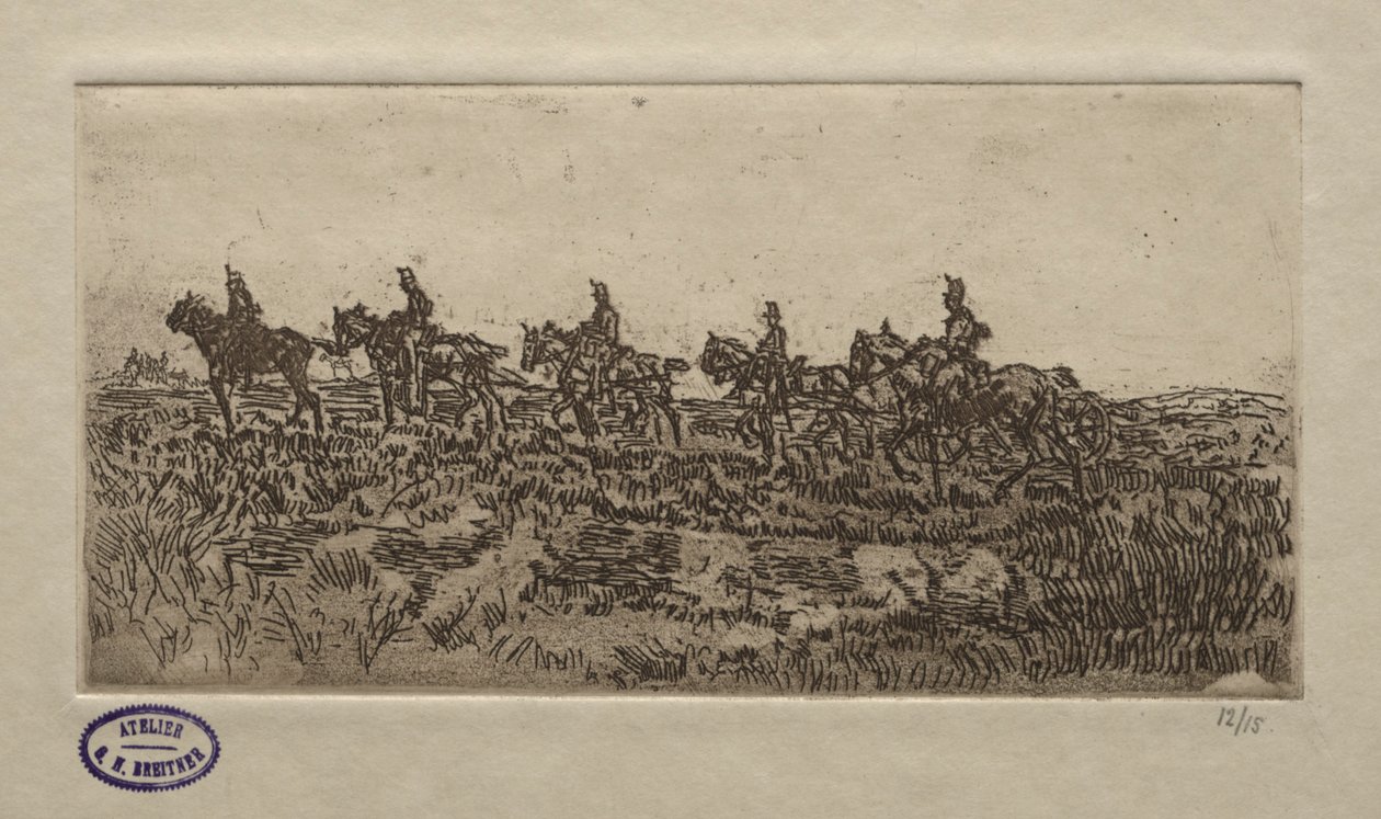 Cavalry Scene by George Hendrik Breitner