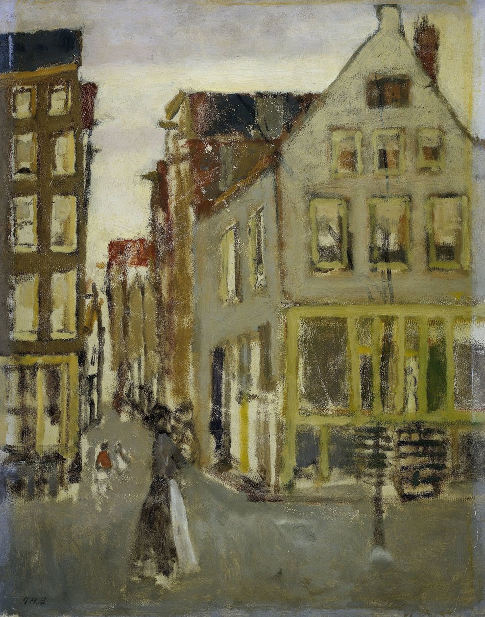 The Lauriergracht near the Tweede Laurierdwarsstraat by George Hendrik Breitner
