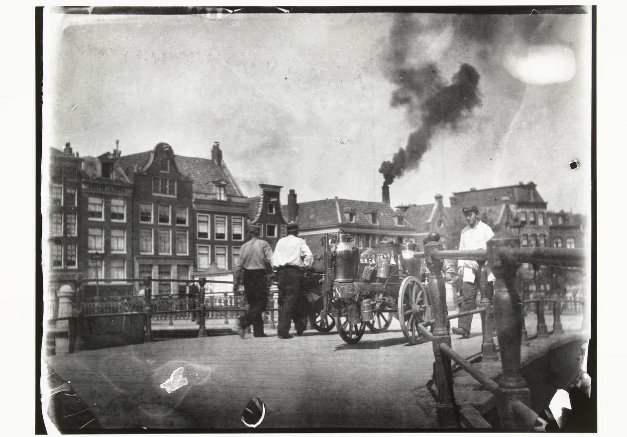 View of the Prinsengracht at the Bridge over the Leidsegracht in Amsterdam by George Hendrik Breitner