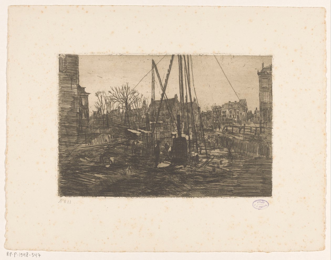 Piling Work on Raadhuisstraat in Amsterdam by George Hendrik Breitner