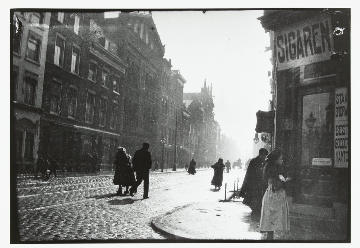 Street View in Rotterdam by George Hendrik Breitner