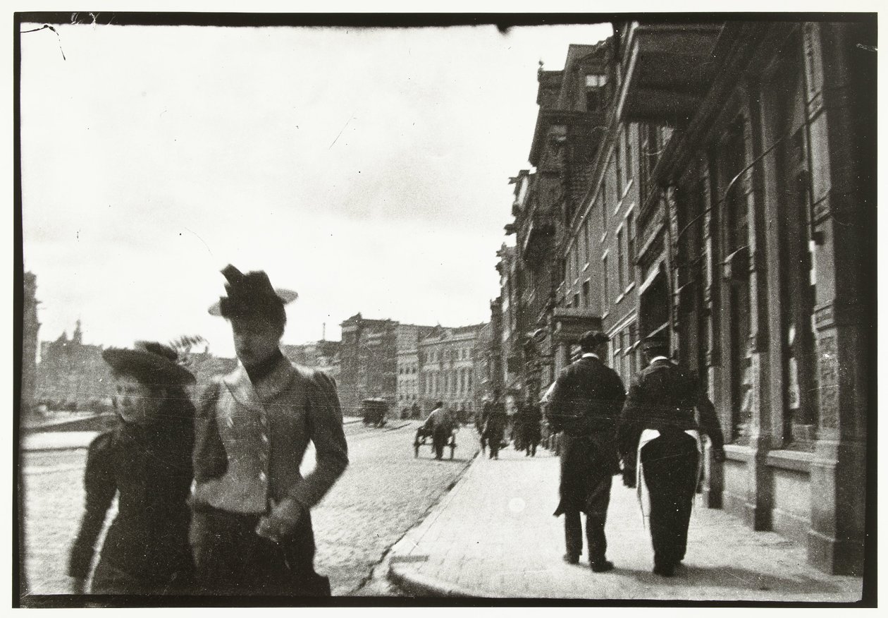 Street View of the Rokin in Amsterdam by George Hendrik Breitner