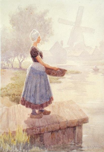 Dutch Fishergirl by George Henry Alan Brown