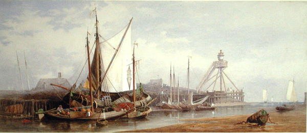 Dutch Fishing Harbour by George Henry Andrews