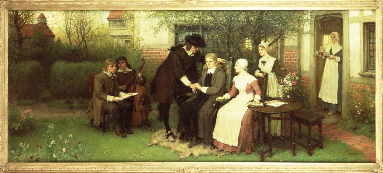 Andrew Marvell visiting his Friend John Milton by George Henry Boughton
