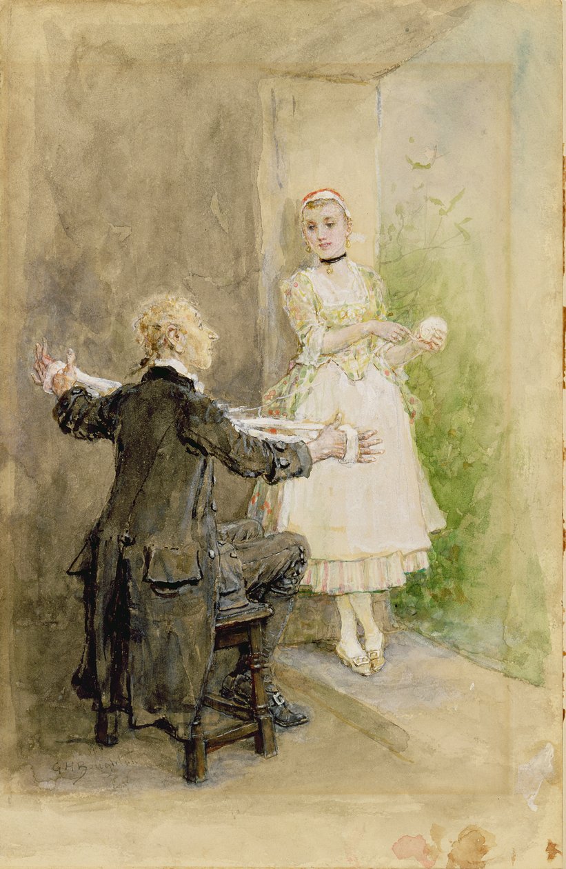 Ichabod Crane and Katrin Van Tassel, c.1893 by George Henry Boughton