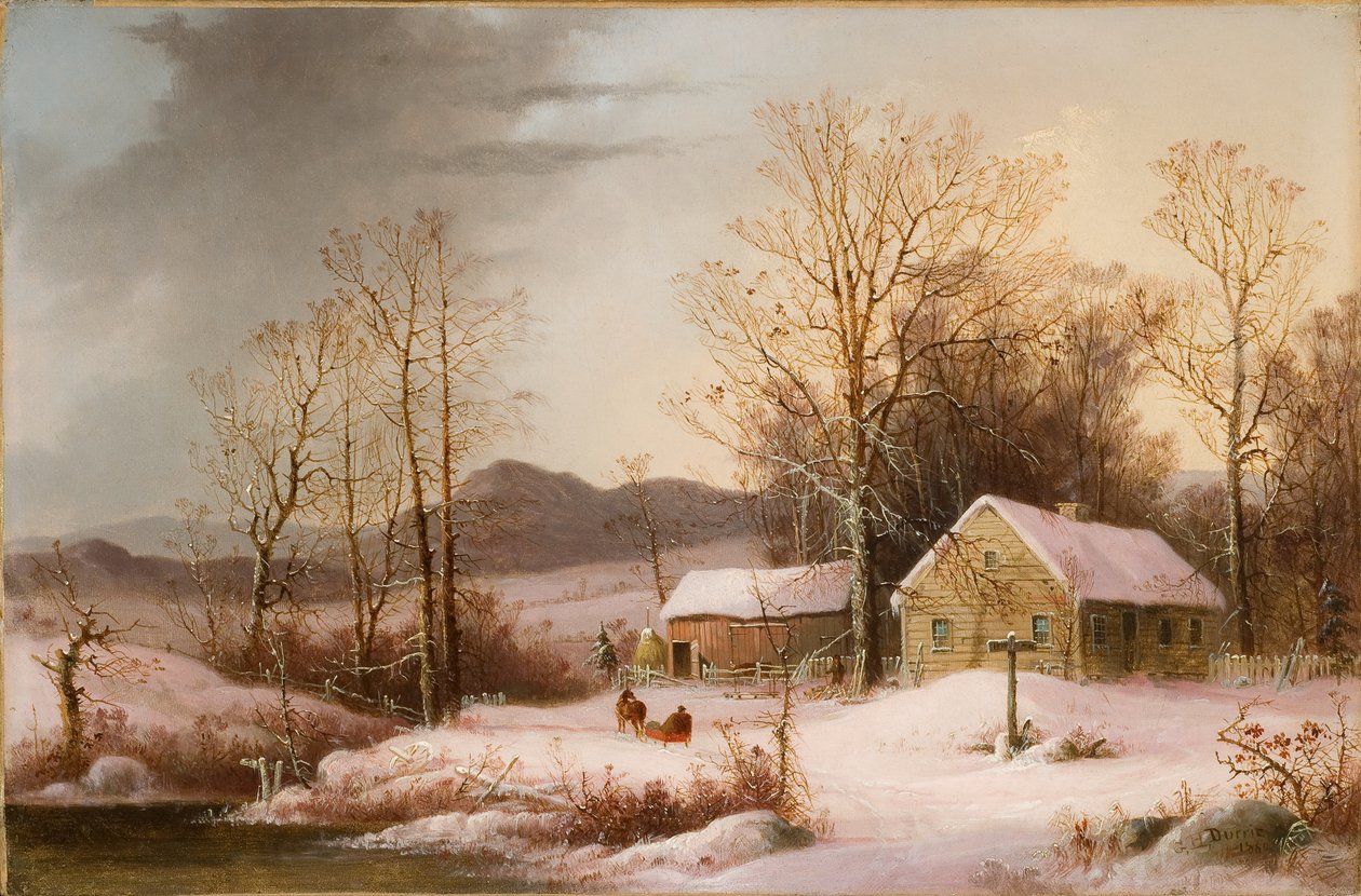 Farmstead in Winter by George Henry Durrie