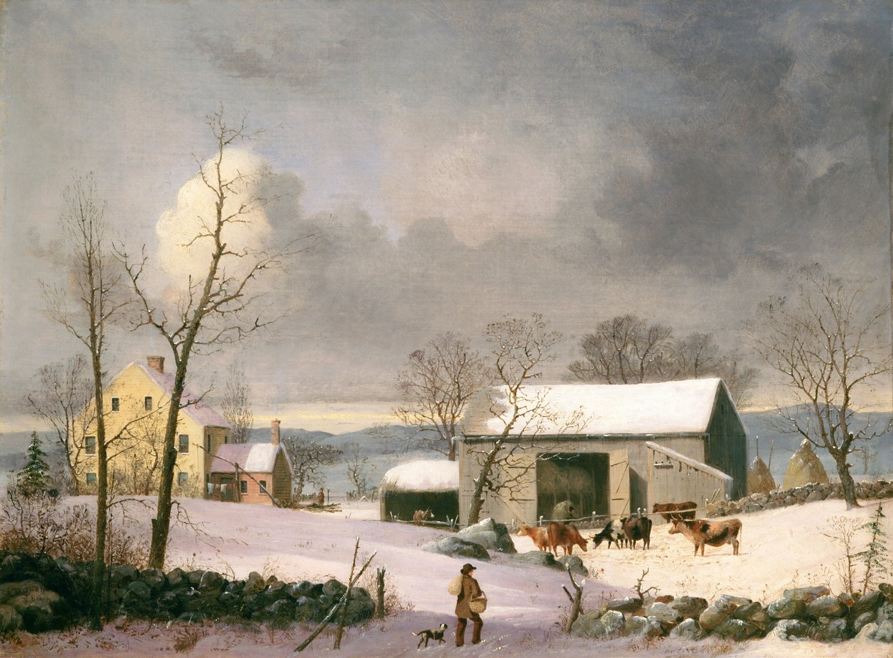 Winter in the Country, c.1858 by George Henry Durrie