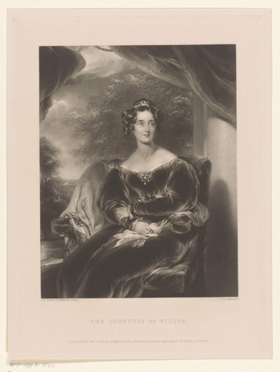 Portrait of Mary Margaret Stanley, The Countess of Wilton by George Henry Phillips