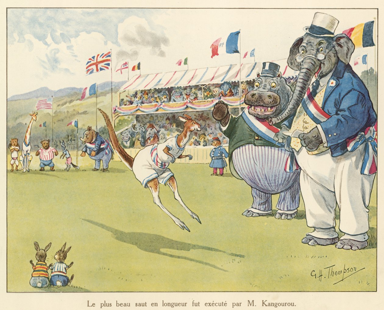 The Most Beautiful Long Jump Was Executed by Mr. Kangaroo by George Henry Thompson