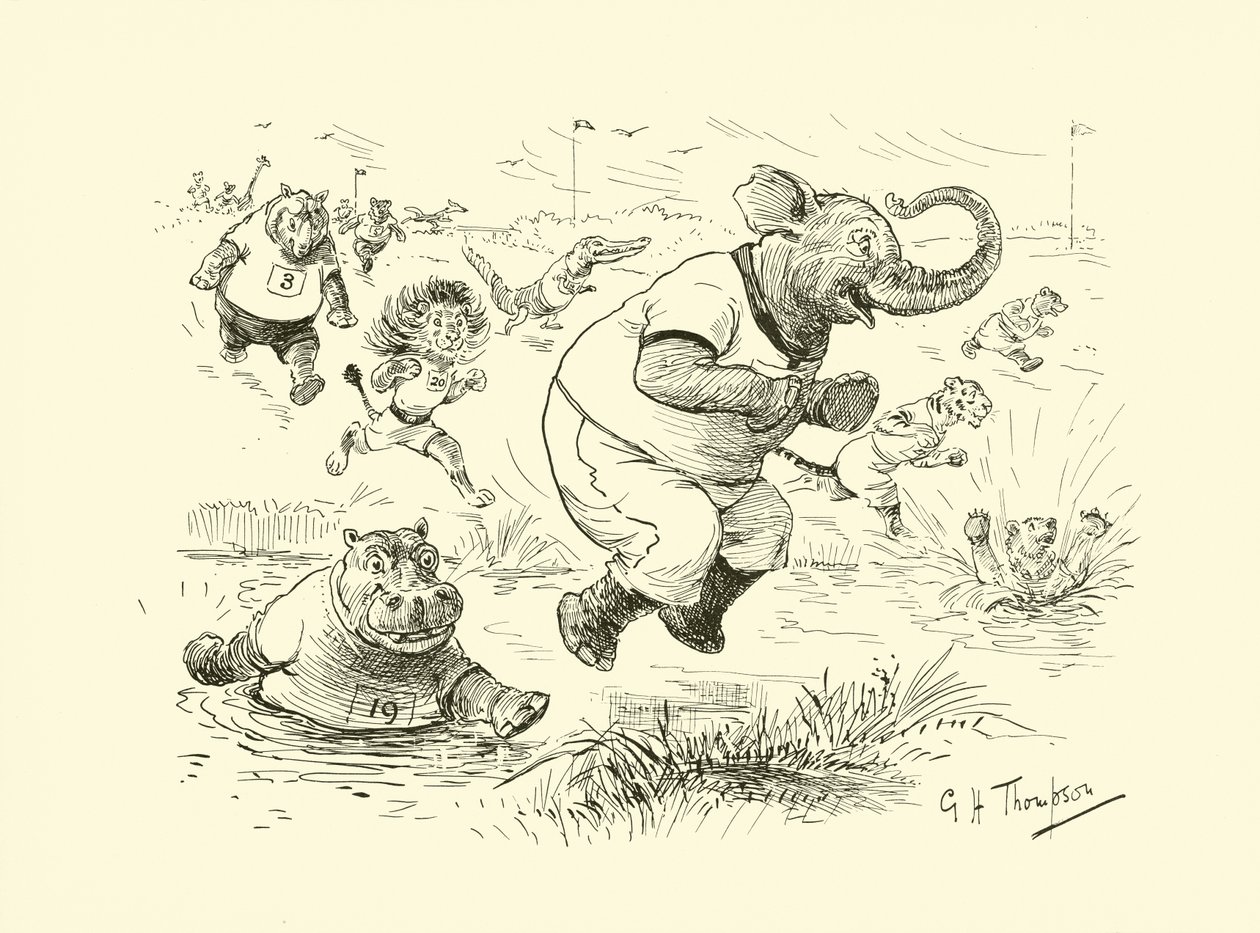 Animals at the Olympic Games by George Henry Thompson