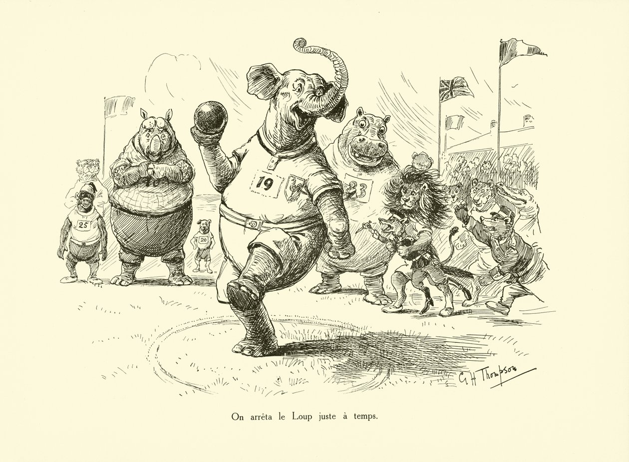 The Wolf Was Stopped Just in Time by George Henry Thompson