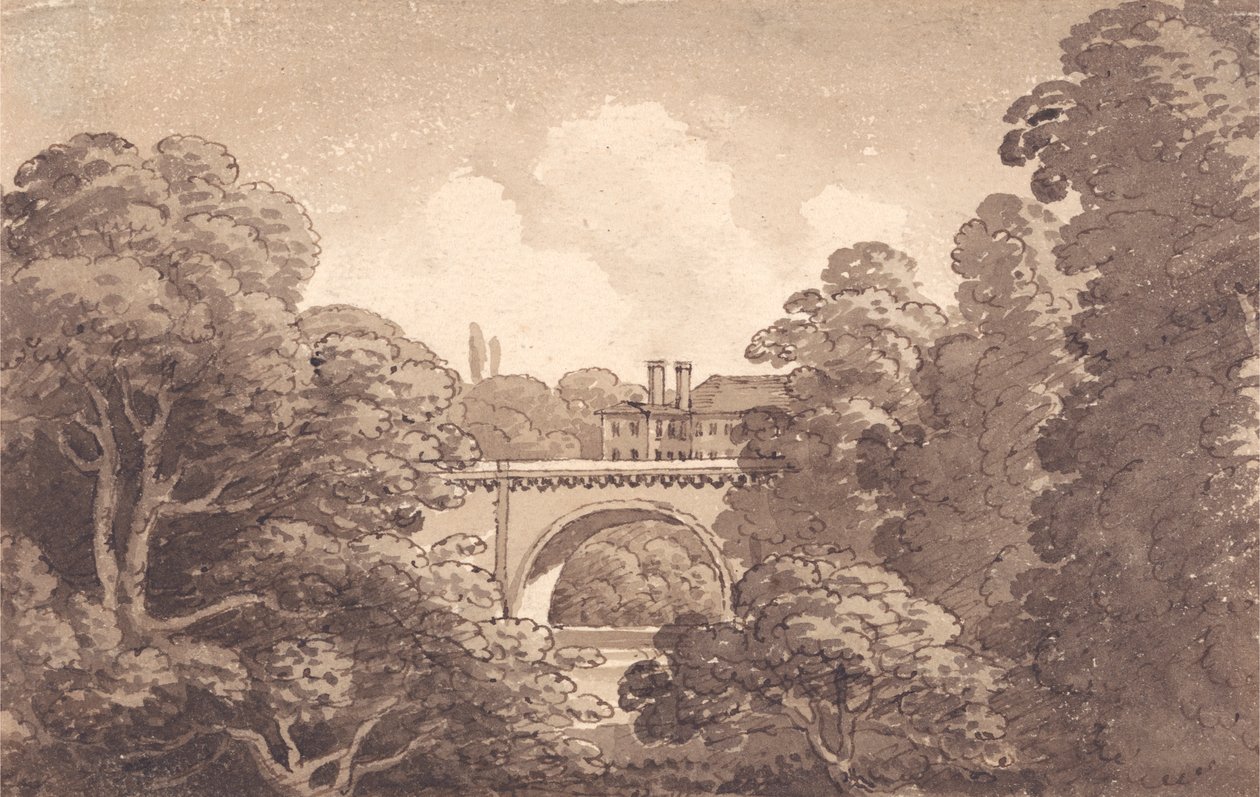 View of a Bridge by George Heriot