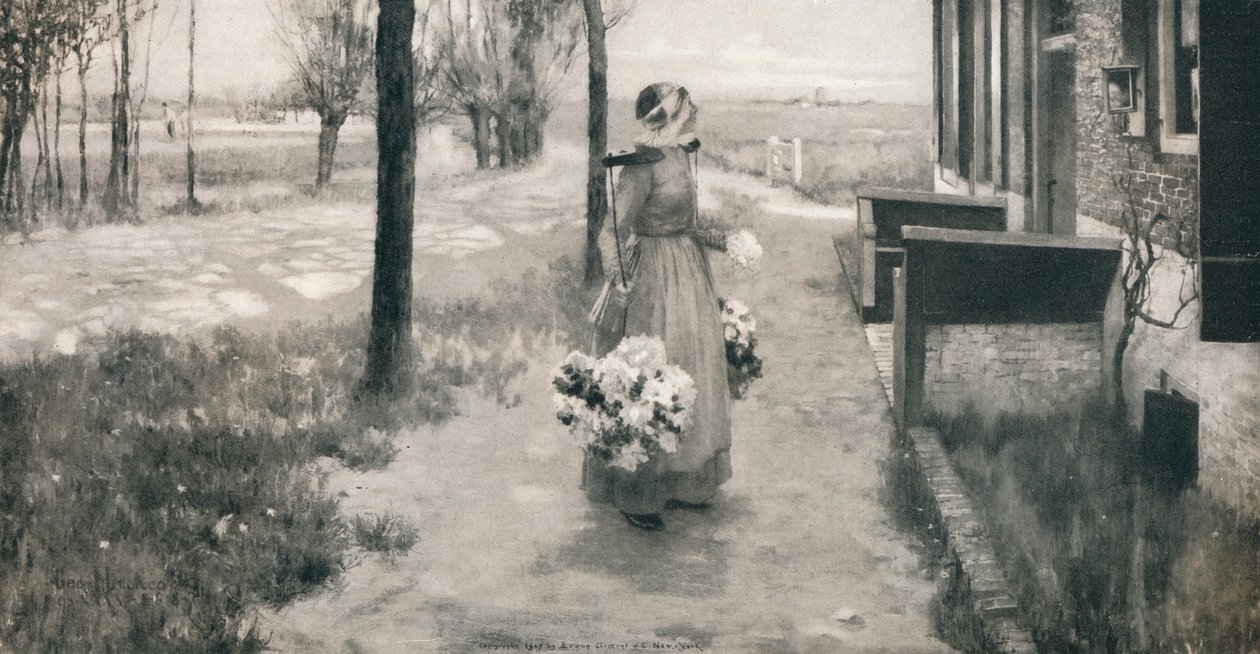 Flower Girl in Holland by George Hitchcock