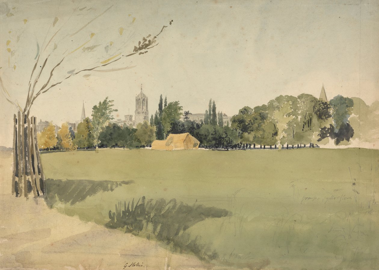 Christ Church from the Meadows by George Hollis