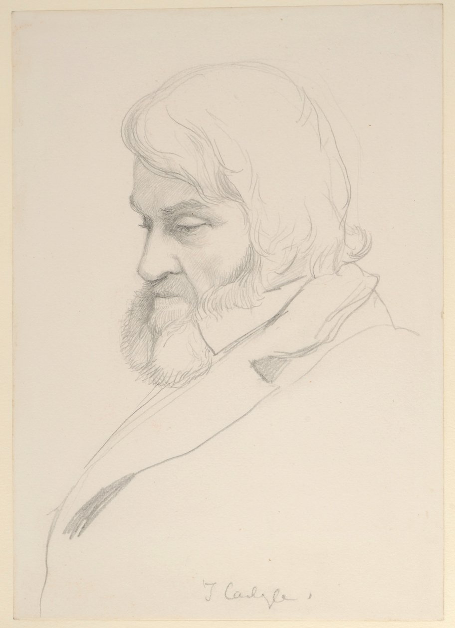 Portrait of Thomas Carlyle by George Howard