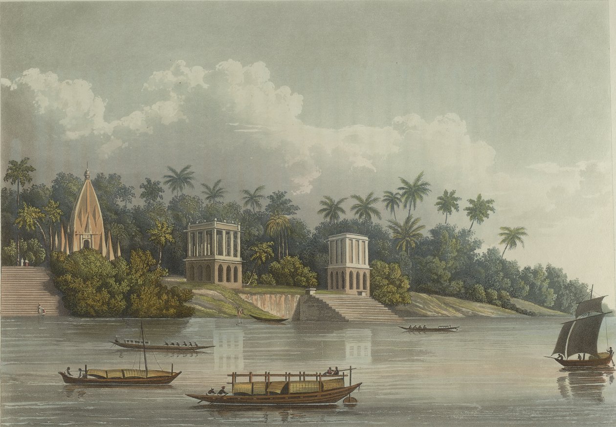 Hindoo Pagodas Below Barrackpore on the Ganges by George Hunt