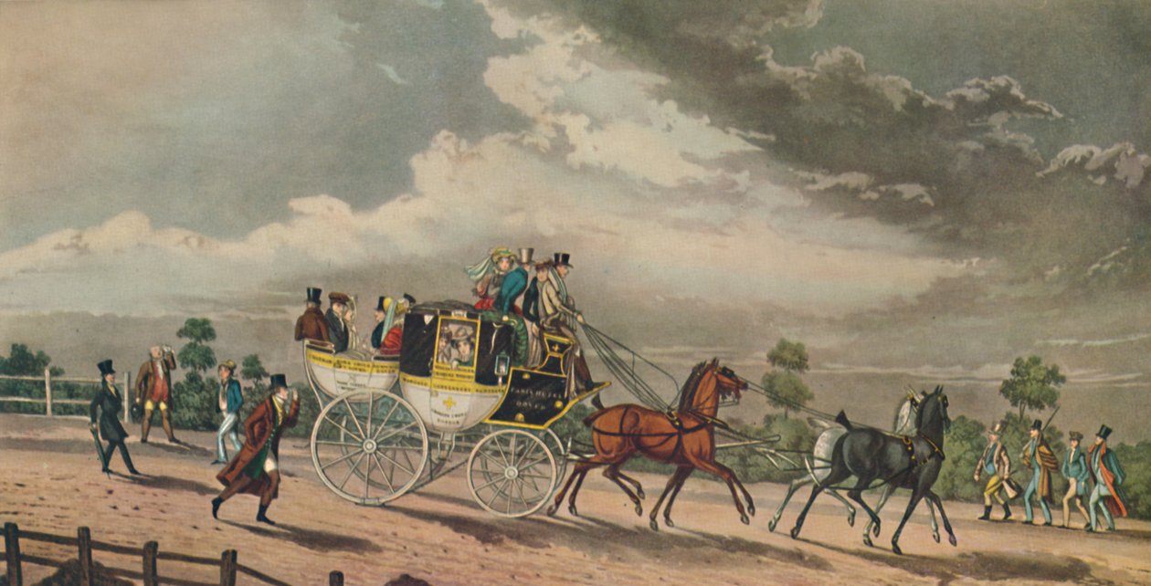 Stage Coach by George Hunt: Premium art reproduction
