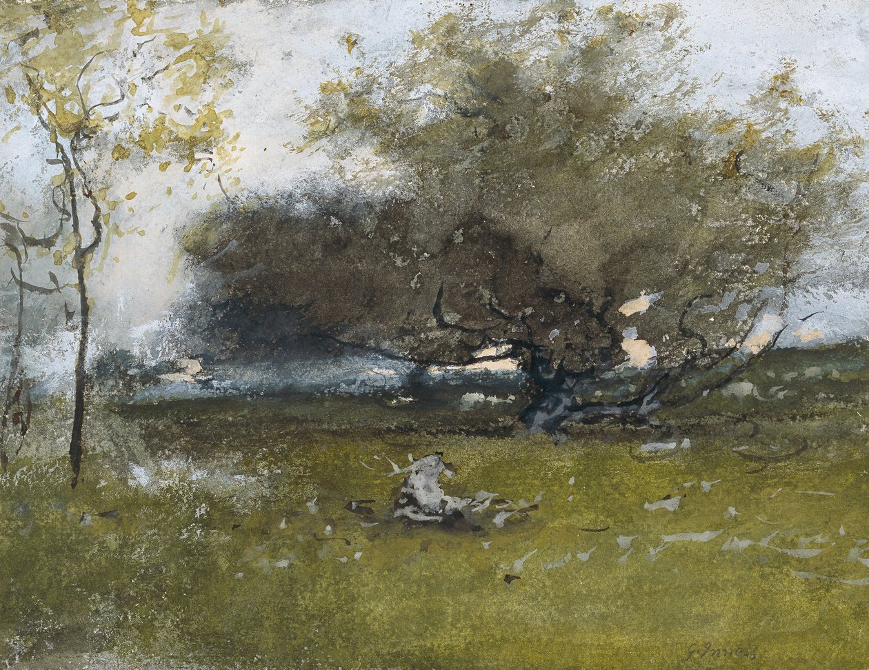 Old Apple Trees by George Inness