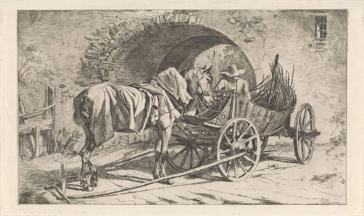 Coal Wagon at a Gate by George Jooss