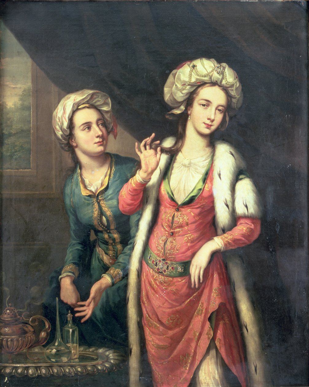Portrait of a Lady thought to be Lady Mary Wortley Montagu by George Knapton