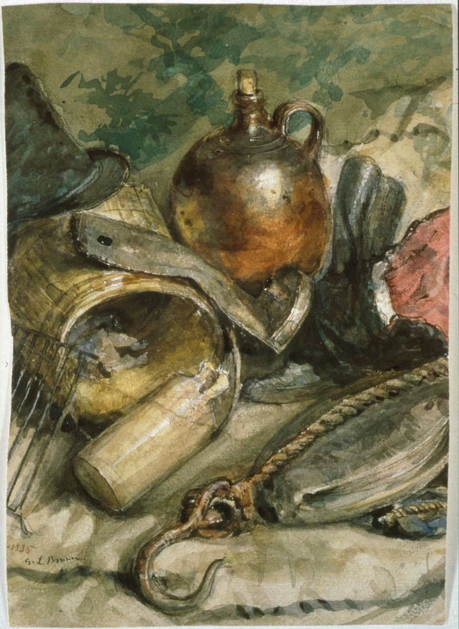 Still Life with Brown Jug by George Loring Brown