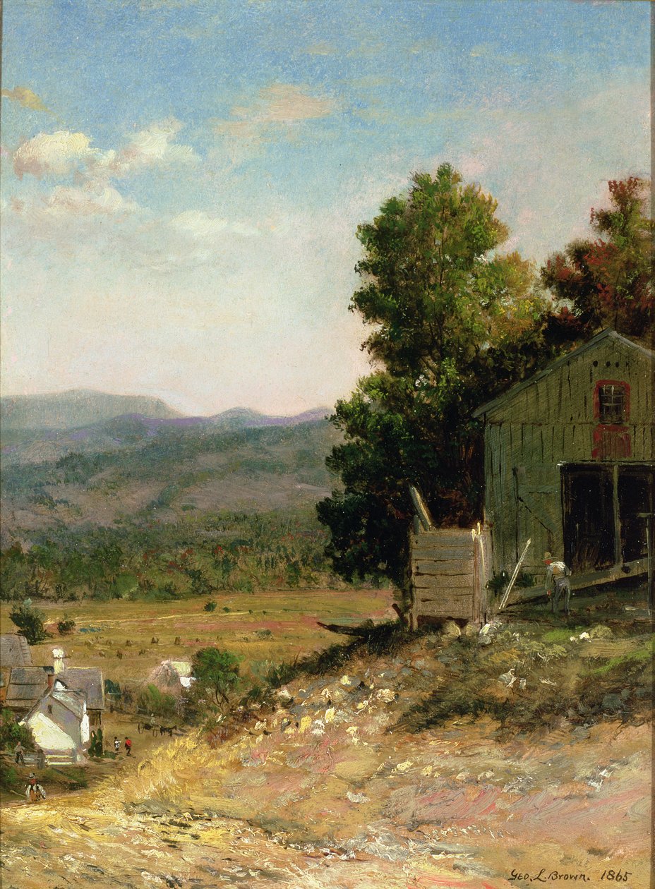 Study of Old Barn, West Campton, New Hampshire by George Loring Brown