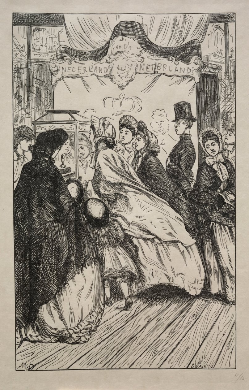 Jewels - At the Great Exhibition by George Louis Palmella Busson Du Maurier