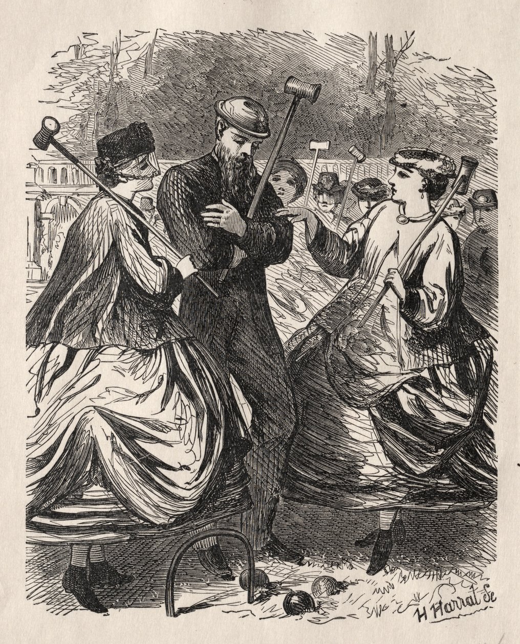 Our Croquet Party by George Louis Palmella Busson Du Maurier