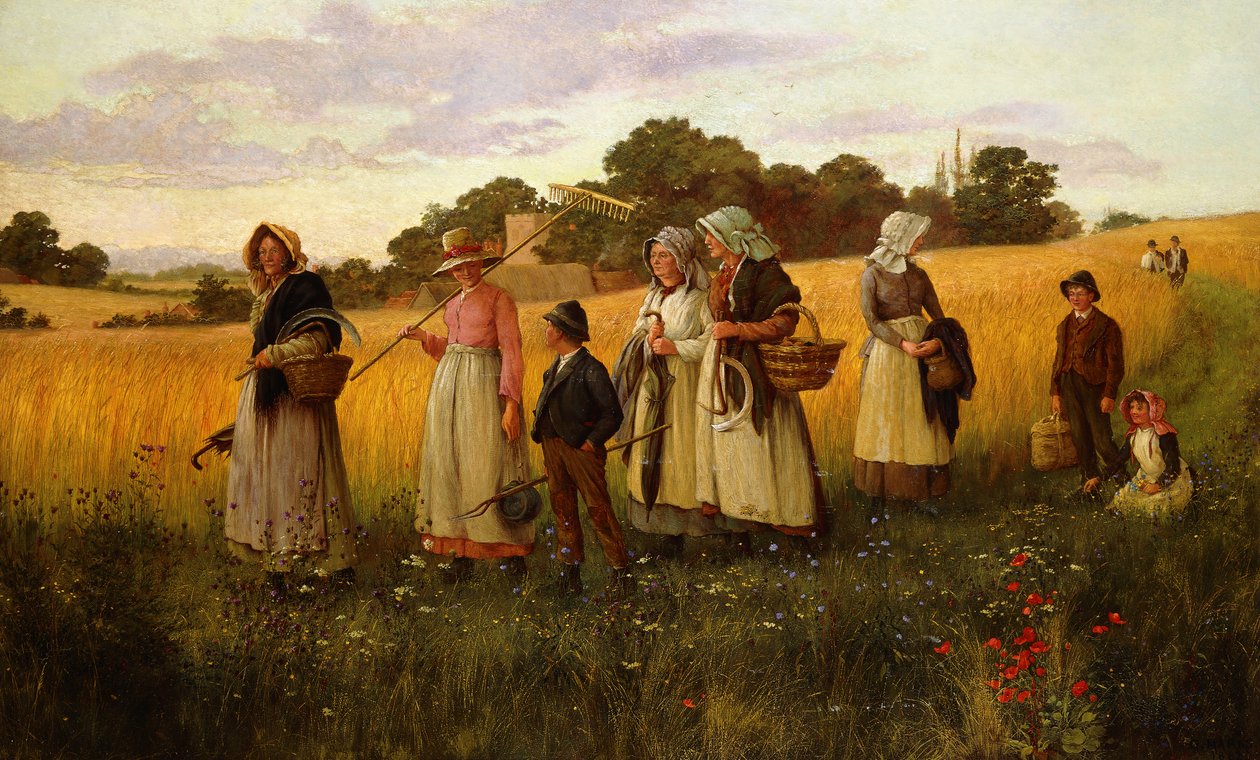 Barley Cutters Returning from Work by George Marks