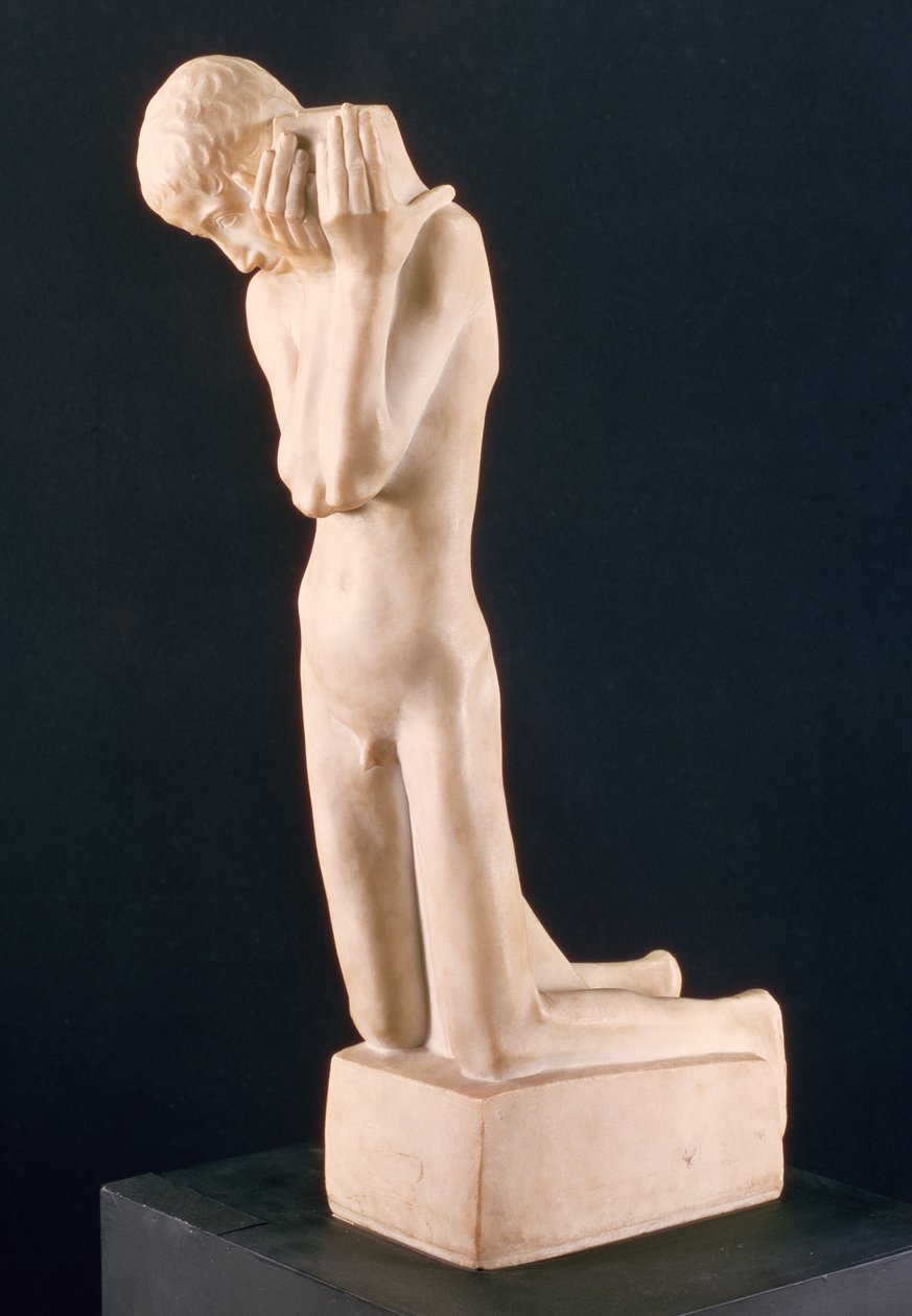 The Relic Bearer, sculpture by George Minne c.1897 by George Minne