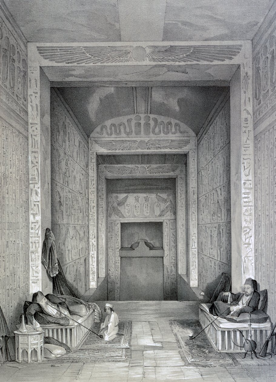 Interior of a Temple, Egypt by George Moore