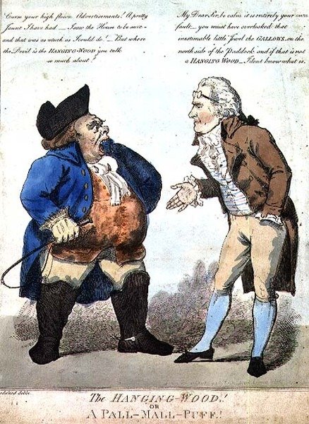 The Hanging Wood, or a Pall-Mall-Puff by George Moutard Woodward