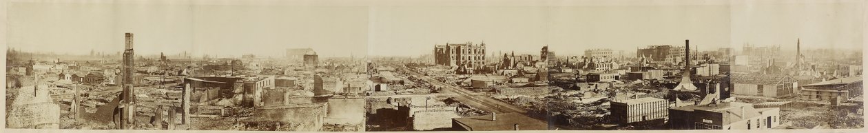 Untitled (Chicago after the Chicago Fire) by George N. (attr.to) Barnard