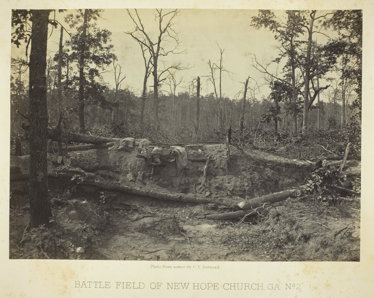 Battlefield of New Hope Church, GA, No. 2 by George N. Barnard