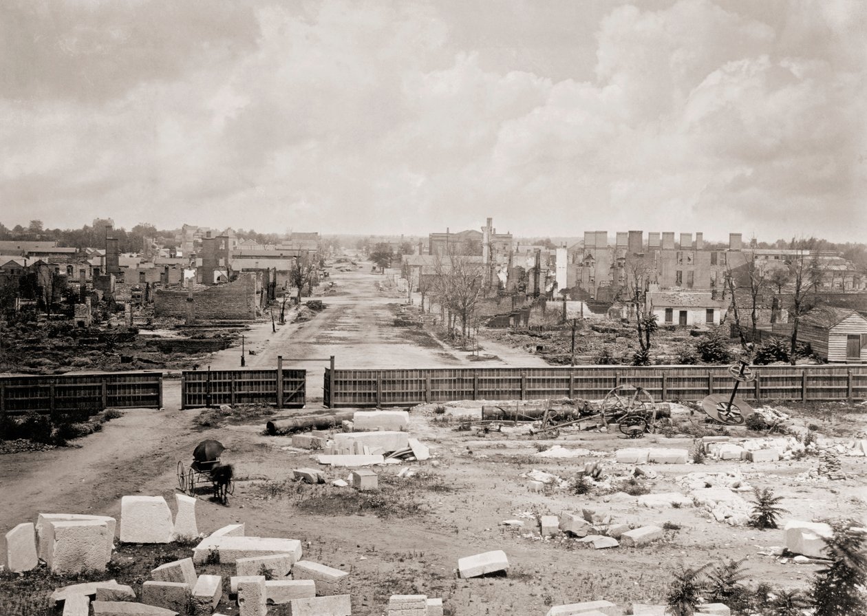 Columbia, South Carolina, USA after 1865 Fire by George N. Barnard