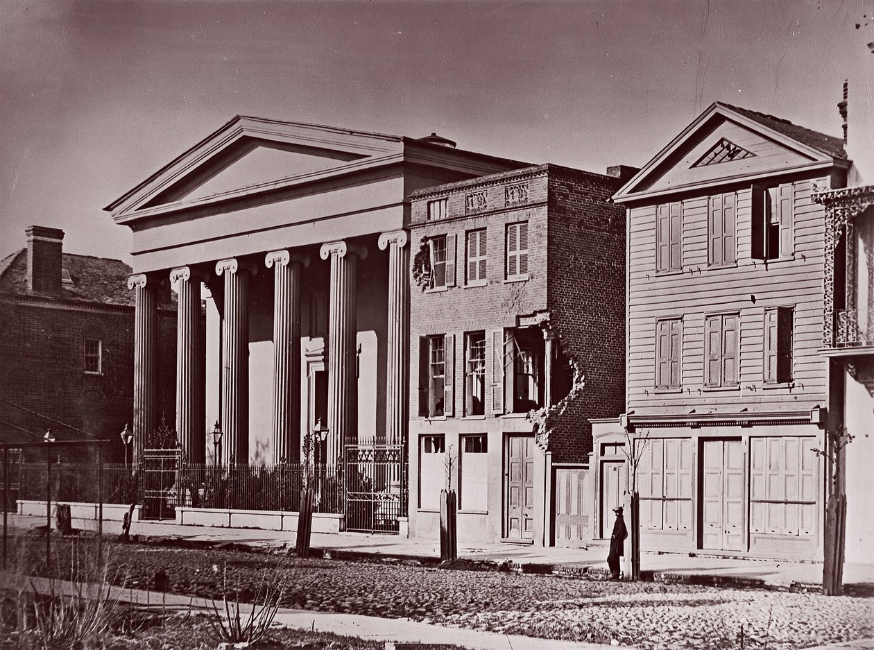 Hibernian Hall, Charleston, ca. 1864 by George N. Barnard