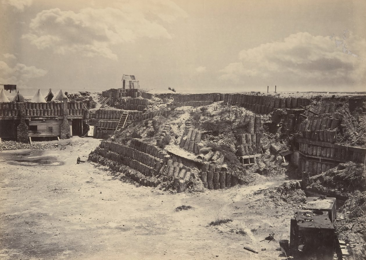 Interior View of Fort Sumpter, 1860s by George N. Barnard