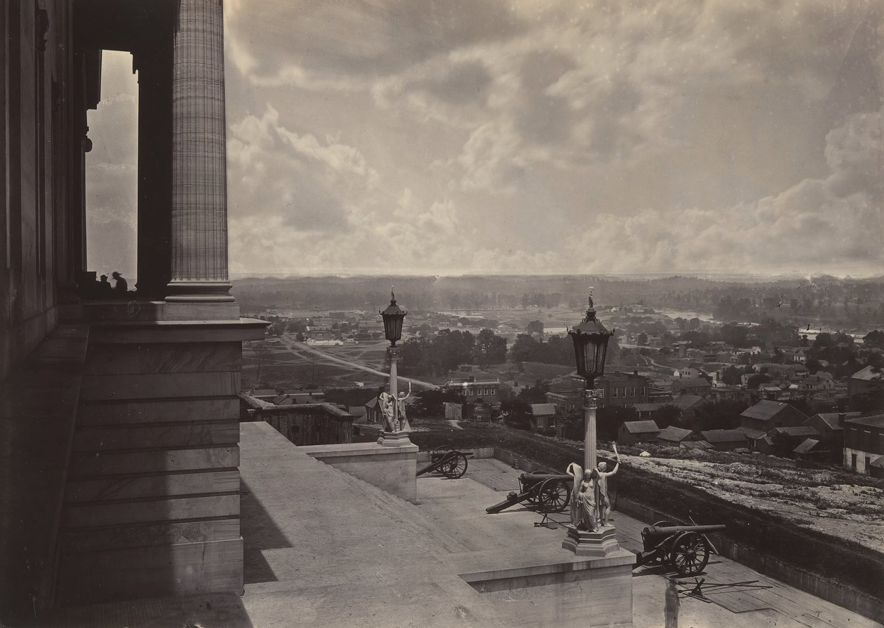 Nashville from the Capitol, 1860s by George N. Barnard