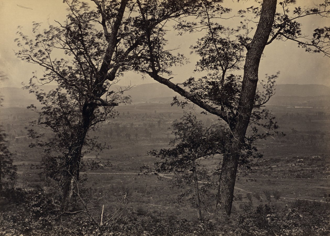 Orchard Knob from Mission Ridge by George N. Barnard