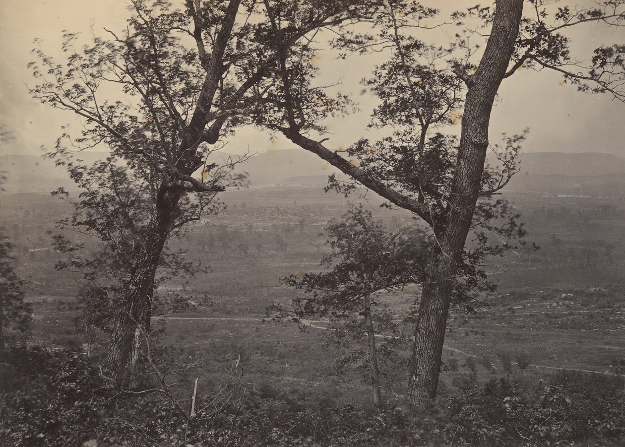 Orchard Knob from Mission Ridge, 1860s by George N. Barnard