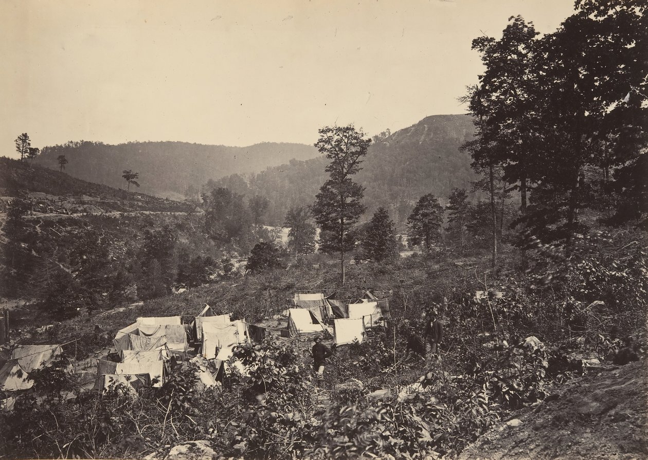 Pass in the Raccoon Range, Whiteside No. 2, 1860s by George N. Barnard