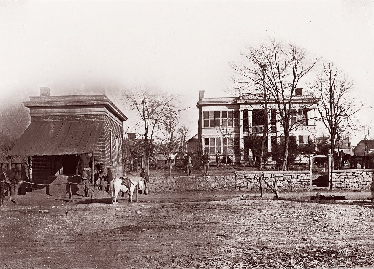 Provost Marshals Headquarters, Chattanooga by George N. Barnard