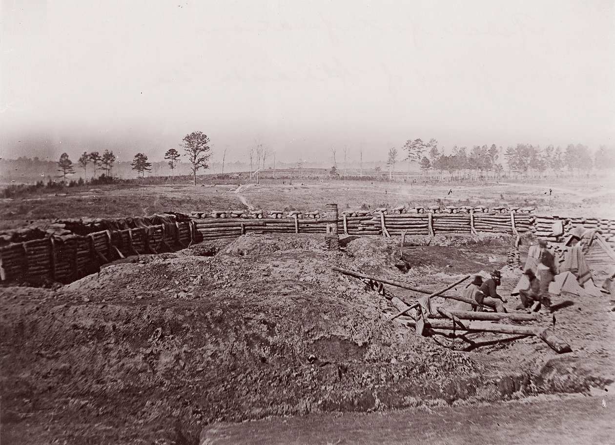Rebel Fortifications in Front of Atlanta, ca. 1864 by George N. Barnard
