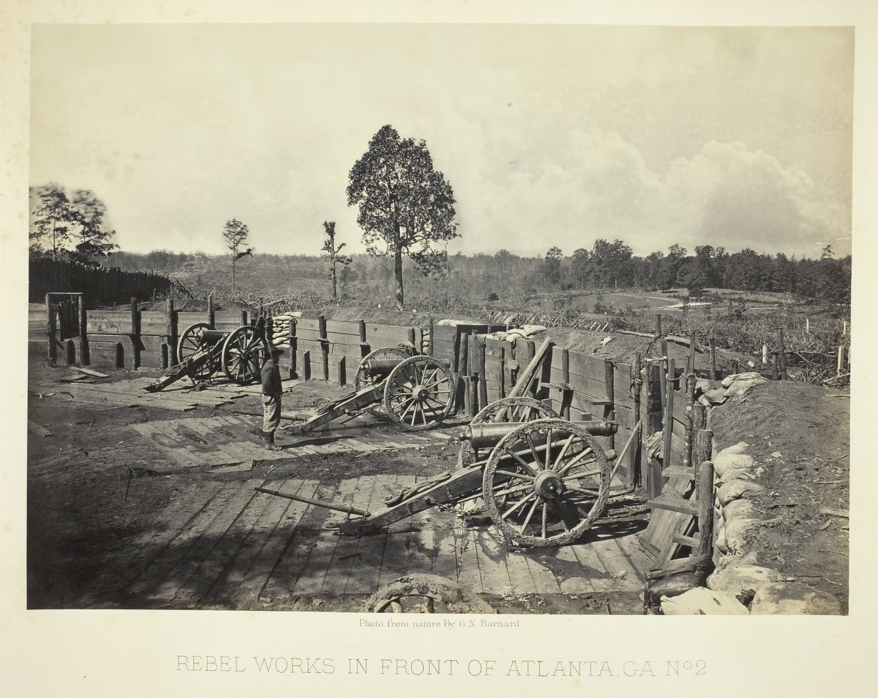 Rebel Works in Front of Atlanta, GA, No. 2, 1864 by George N. Barnard