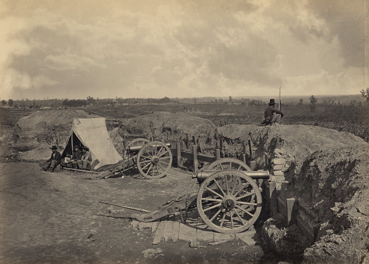 Rebel Works in Front of Atlanta, Georgia, No. 4 by George N. Barnard